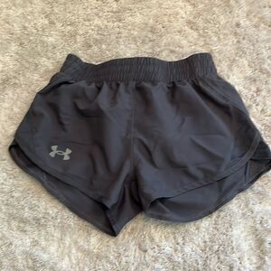 Under Armour gray youth shorts.  YXS